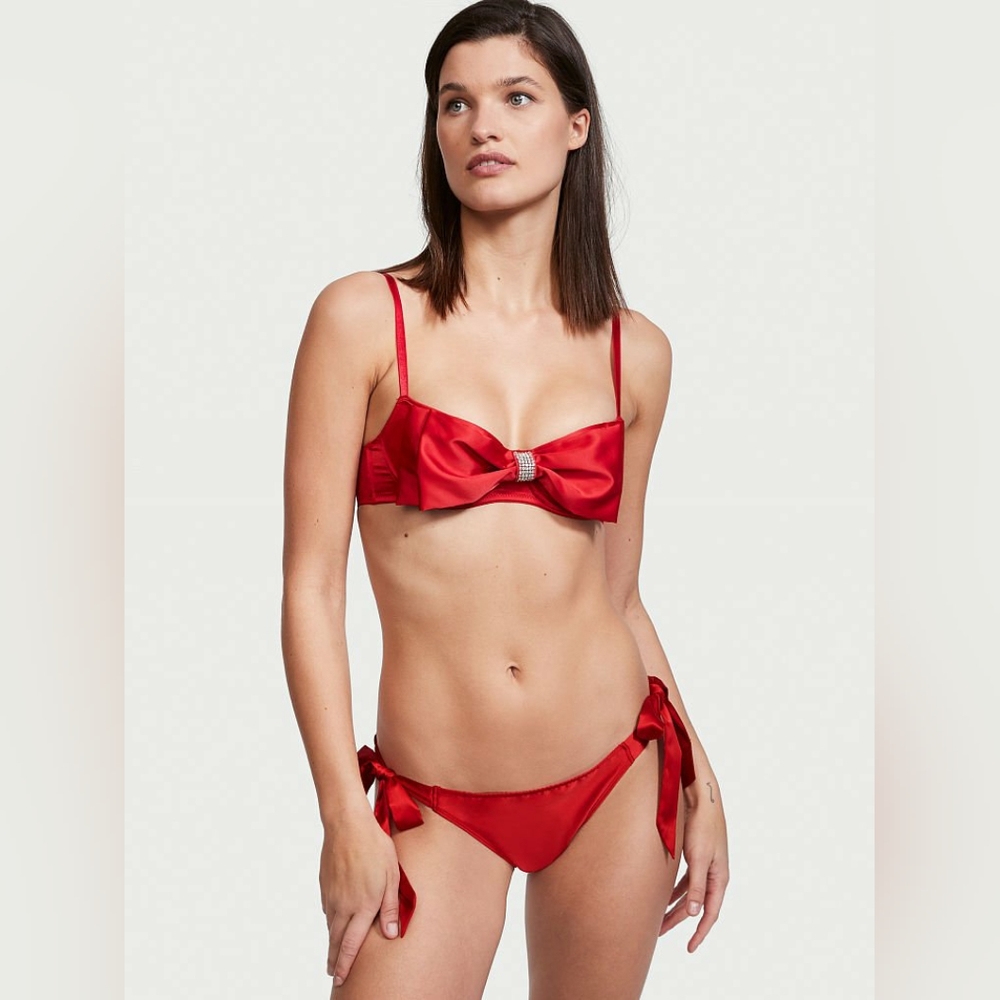 🆕️Victoria's Secret Dream Angels Wicked Unlined Bow Balconette Bra & Panty